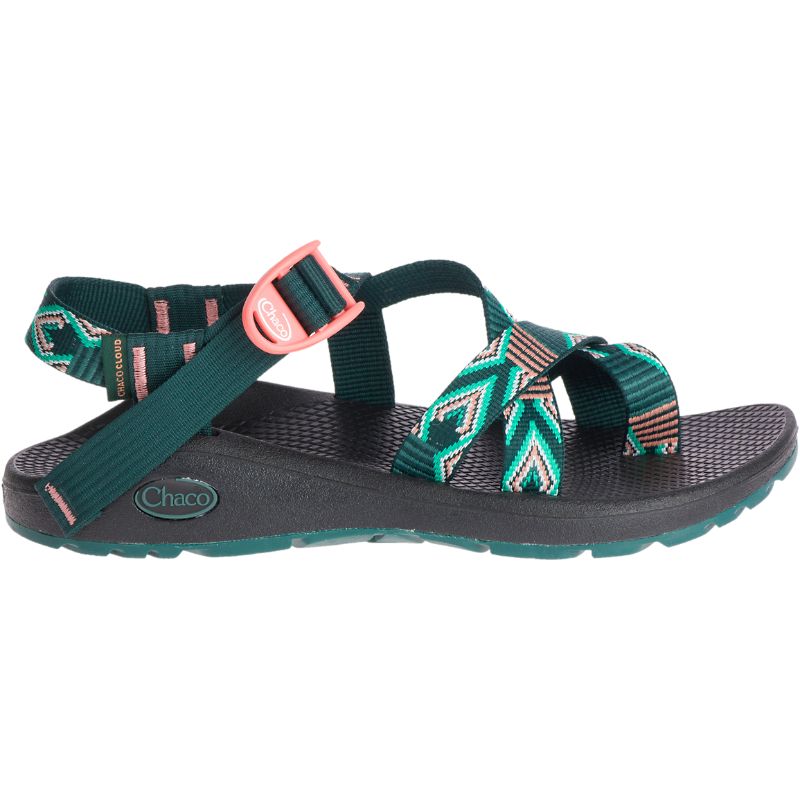 Sandalias Chaco Z/Cloud 2 Mujer Verde Oscuro | 26BHLPDWO