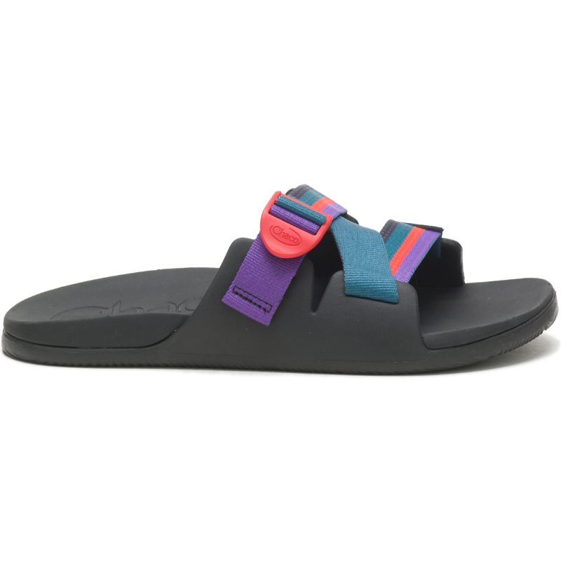 Sandalias de Diapositivas Chaco Chillos Hombre Azules Rojas | 98SCAGWJU