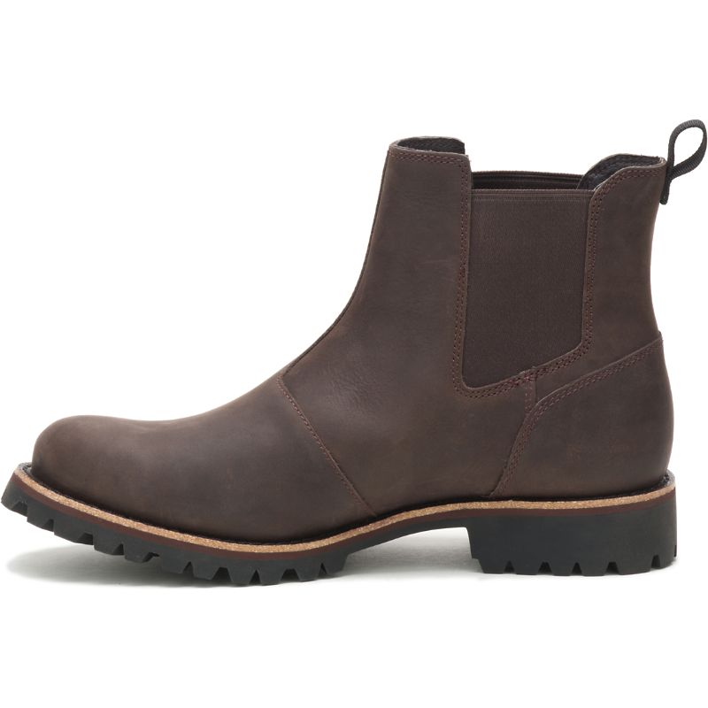 Botas Chaco Fields Chelsea Impermeables Hombre Marrones Oscuro | 62RUMFPKI