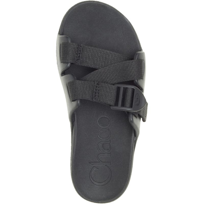 Sandalias de Diapositivas Chaco Chillos Niños Negras | 18WYKXMFP