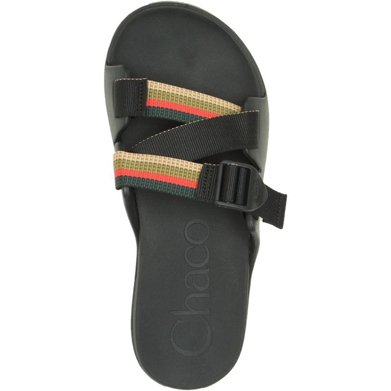 Sandalias de Diapositivas Chaco Chillos Hombre Rojas Verde | 64ZRVJUHK