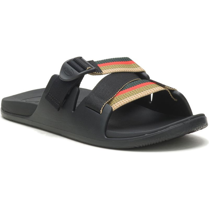 Sandalias de Diapositivas Chaco Chillos Hombre Rojas Verde | 64ZRVJUHK