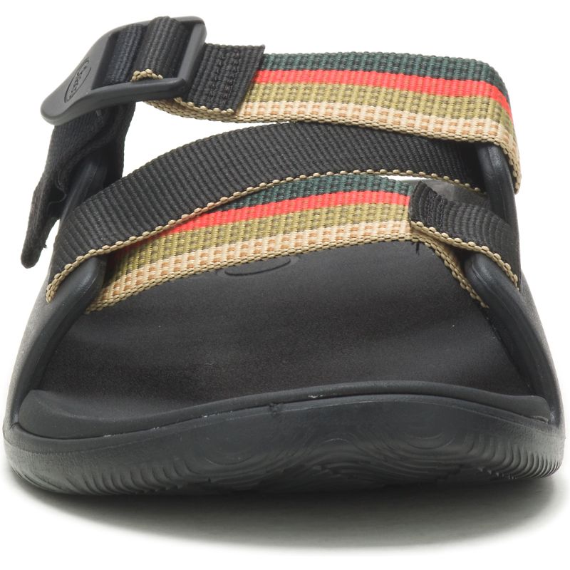 Sandalias de Diapositivas Chaco Chillos Hombre Rojas Verde | 64ZRVJUHK