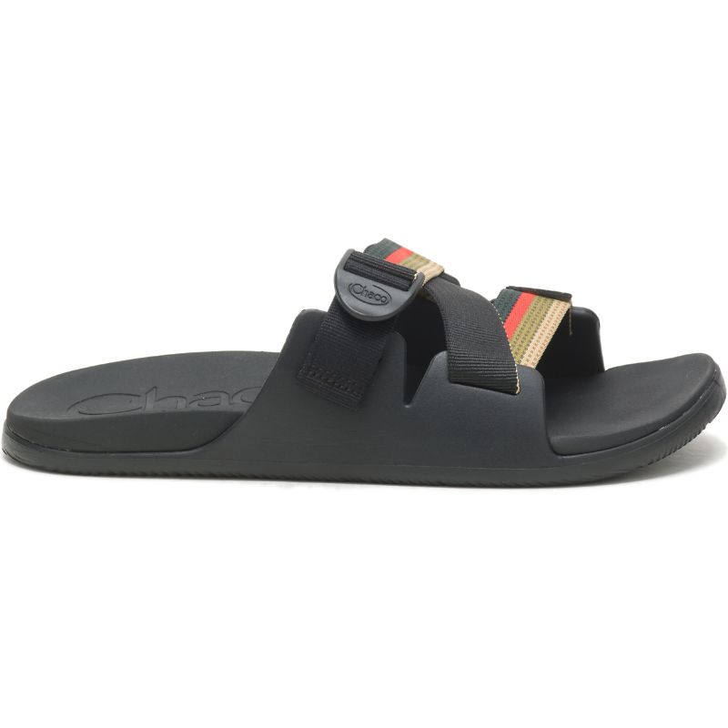 Sandalias de Diapositivas Chaco Chillos Hombre Rojas Verde | 64ZRVJUHK