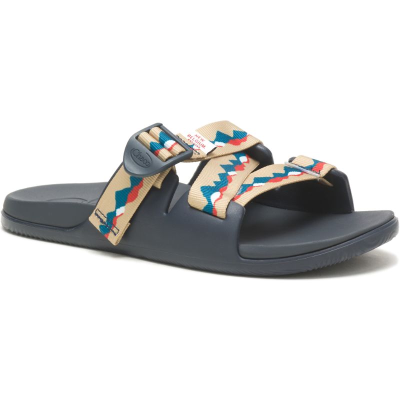 Sandalias de Diapositivas Chaco X New Belgium Chillos Mujer Azules Marrones | 63HUXDVIE