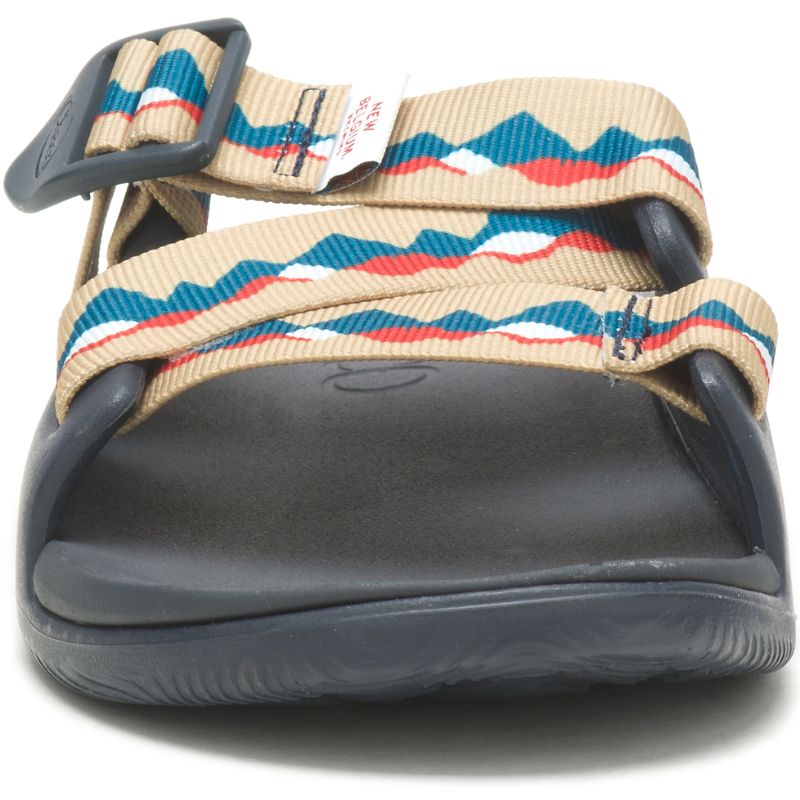 Sandalias de Diapositivas Chaco X New Belgium Chillos Mujer Azules Marrones | 63HUXDVIE