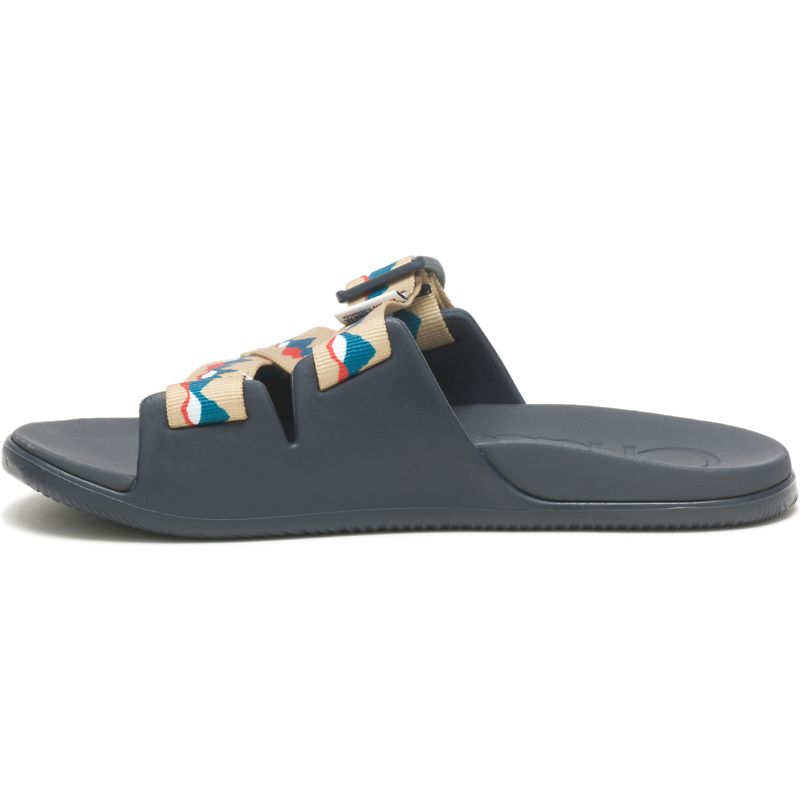 Sandalias de Diapositivas Chaco X New Belgium Chillos Mujer Azules Marrones | 63HUXDVIE